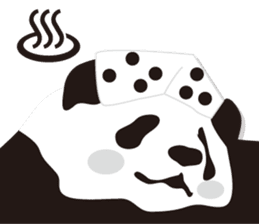 Monochrome panda! sticker #304456