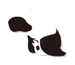 Monochrome panda! sticker #304461