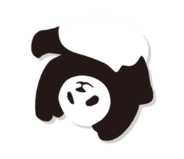 Monochrome panda! sticker #304463