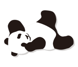 Monochrome panda! sticker #304464