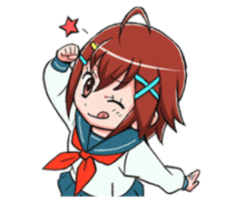 Schoolgirl X child (Ekusuko) sticker #305477
