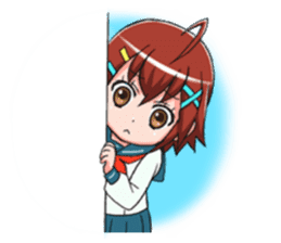 Schoolgirl X child (Ekusuko) sticker #305480