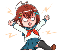 Schoolgirl X child (Ekusuko) sticker #305484