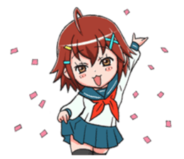 Schoolgirl X child (Ekusuko) sticker #305492