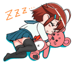 Schoolgirl X child (Ekusuko) sticker #305494