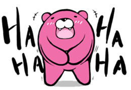pink bear sticker #305708