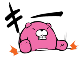 pink bear sticker #305737