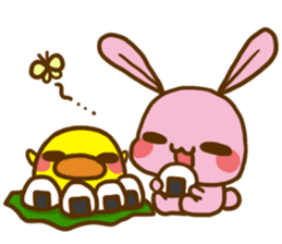 UsaHiyo and mofumofusan sticker #305807