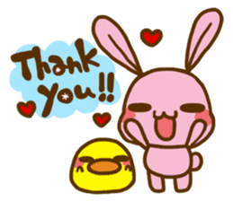 UsaHiyo and mofumofusan sticker #305814