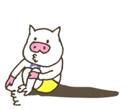 a little pig named "BiBiBu" sticker #306841