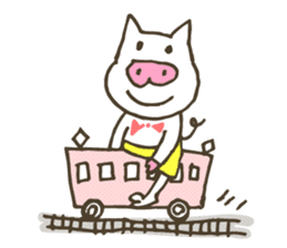 a little pig named "BiBiBu" sticker #306846