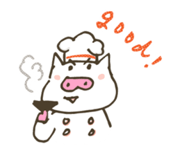 a little pig named "BiBiBu" sticker #306859