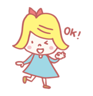 Girl & Chick sticker #306988