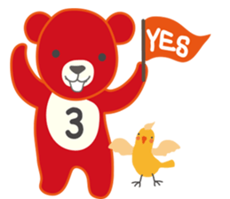 Little bear "Eddy" sticker #307171