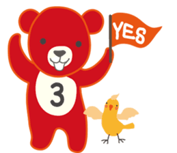 Little bear "Eddy" sticker #307171