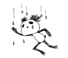 The frayed panda sticker #307325