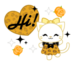 Leopard and cat sticker #307471
