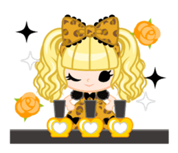 Leopard and cat sticker #307474