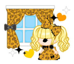 Leopard and cat sticker #307482