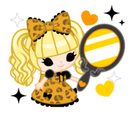 Leopard and cat sticker #307484