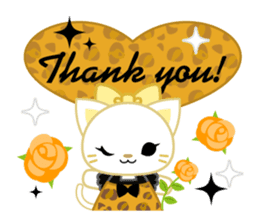 Leopard and cat sticker #307492