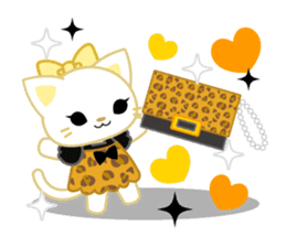 Leopard and cat sticker #307500