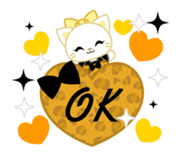 Leopard and cat sticker #307503