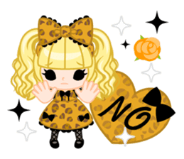 Leopard and cat sticker #307504