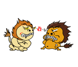 Four-frame strip cartoon wind stamp sticker #307986