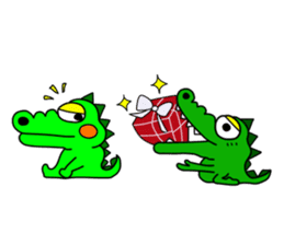 Four-frame strip cartoon wind stamp sticker #307990