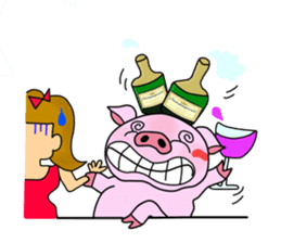 Four-frame strip cartoon wind stamp sticker #307999