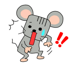 Four-frame strip cartoon wind stamp sticker #308013