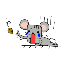 Four-frame strip cartoon wind stamp sticker #308015