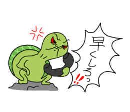 Four-frame strip cartoon wind stamp sticker #308022