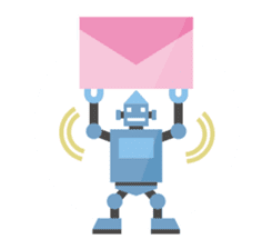 Flat Robot ! sticker #308228