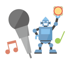 Flat Robot ! sticker #308242