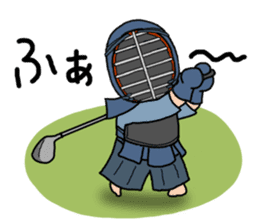 KENDO Samurai Boy sticker #308768