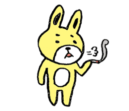 Yellow Rabbit sticker #309429