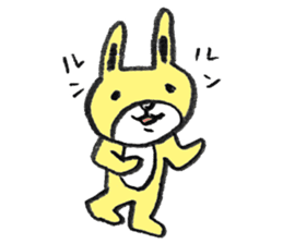 Yellow Rabbit sticker #309453