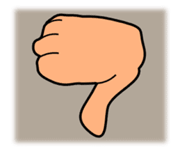 The communication by hand sticker #309672