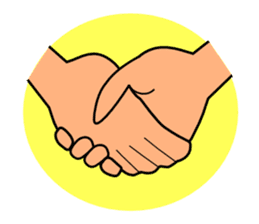 The communication by hand sticker #309673