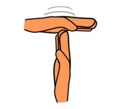 The communication by hand sticker #309681