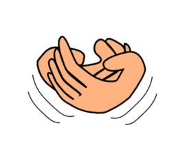 The communication by hand sticker #309683