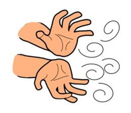 The communication by hand sticker #309689