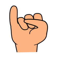 The communication by hand sticker #309692