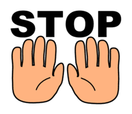 The communication by hand sticker #309693