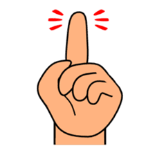 The communication by hand sticker #309697