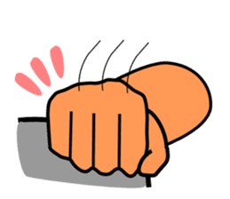 The communication by hand sticker #309701