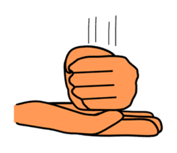 The communication by hand sticker #309702