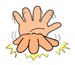 The communication by hand sticker #309704